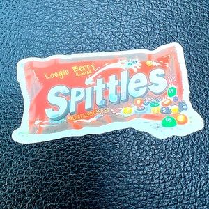 Spittles Gross Parody Funny Humor Twisted Joke Accent Decor Sticker